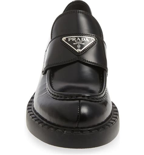 prada triangle logo authentic|prada triangle logo loafer women.